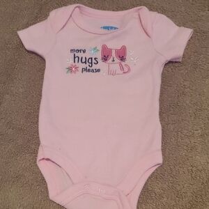 🐻 Bon Bebe Pink One Piece with Cute Bow Design
